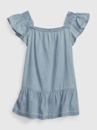 Toddler Denim Tiered Dress with Washwell | Gap (US)