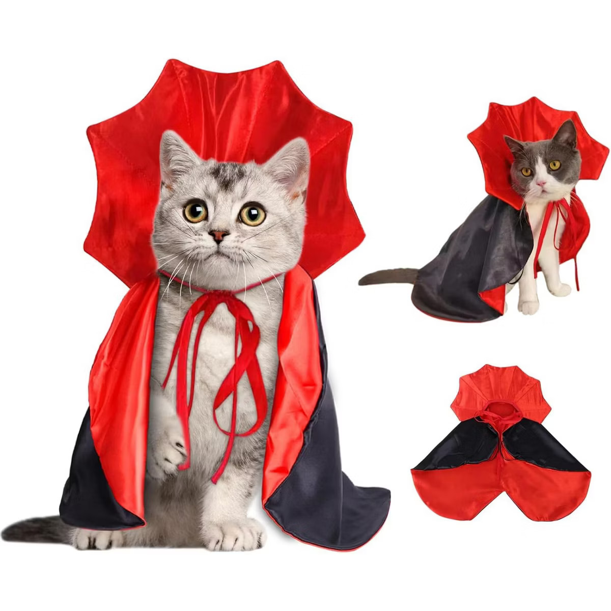 Halloween Pet Cape Costume - Vampire Cloak, Wizard Outfit, Witch Cosplay Apparel, Party Costumes ... | Target