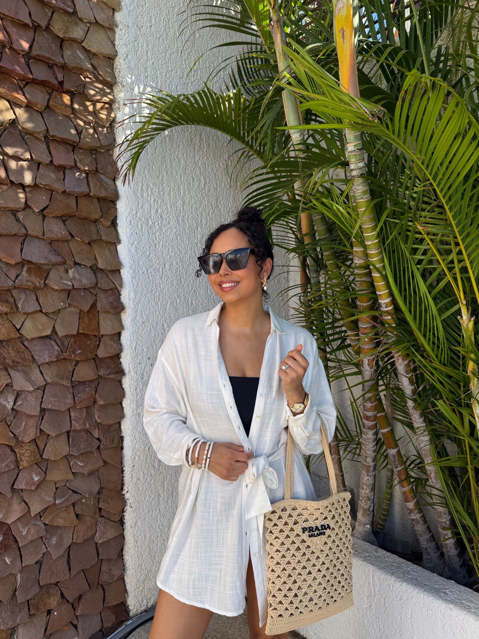 Everything I wore in Cabo! ☀️ Vacation, Spring Break & Summer Inspo. Wearing a size XS/Small in coverup (I hand wash & hang dryer). My strapless black swimsuit is old from VICI but linking similar here! Bag is rented from Vivrelle 😊

#LTKdayinmylife #LTKTravel