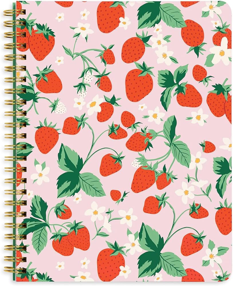 ban.do Rough Draft Mini Spiral Notebook with Saying, 8.5" x 6.75" with Pockets and 160 Lined Page... | Amazon (US)
