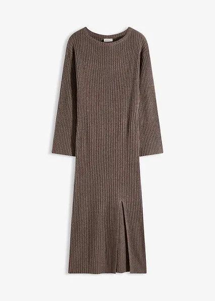 Mit U-Boot-Ausschnitt und langen Trompetenärmeln - braun - Damen | Bonprix DE