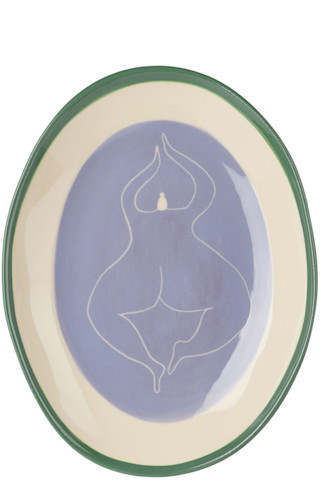 Laetitia Rouget - Purple 'Just Chilling' Oval Plate | SSENSE