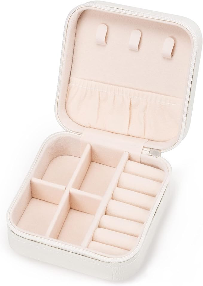 Mini Jewelry Travel Case,Small Jewelry Box,Traveling Jewelry Organizer,Portable Jewellery Storage... | Amazon (US)
