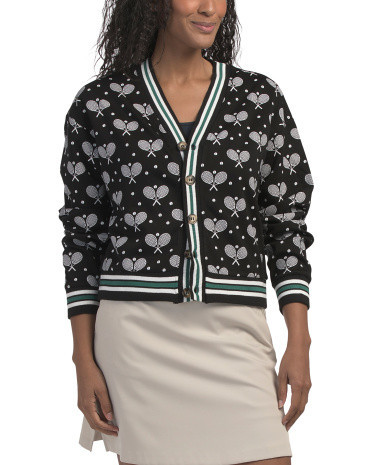 Tennis Racquet Cleo Sweater For Women, Spandex/Polyester/Rayon | TJ Maxx