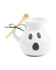 8in Ghost Face Pitcher With Spoon | Marshalls