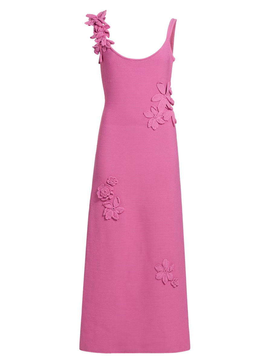 Allegra Floral Appliqué Knit Maxi Dress | Saks Fifth Avenue