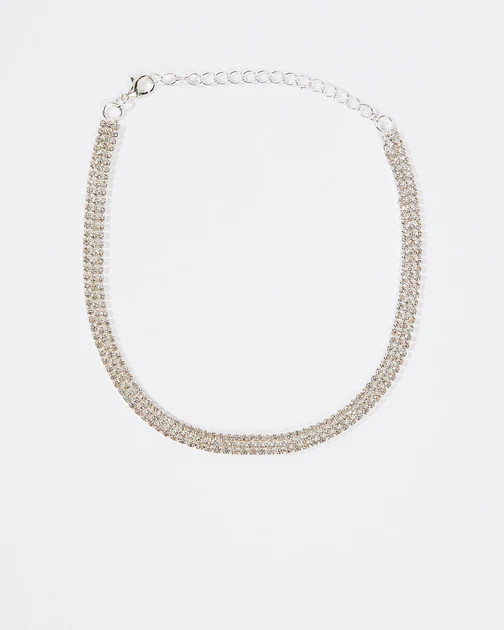 Pure Opulence Layered Tennis Necklace - Silver | VICI