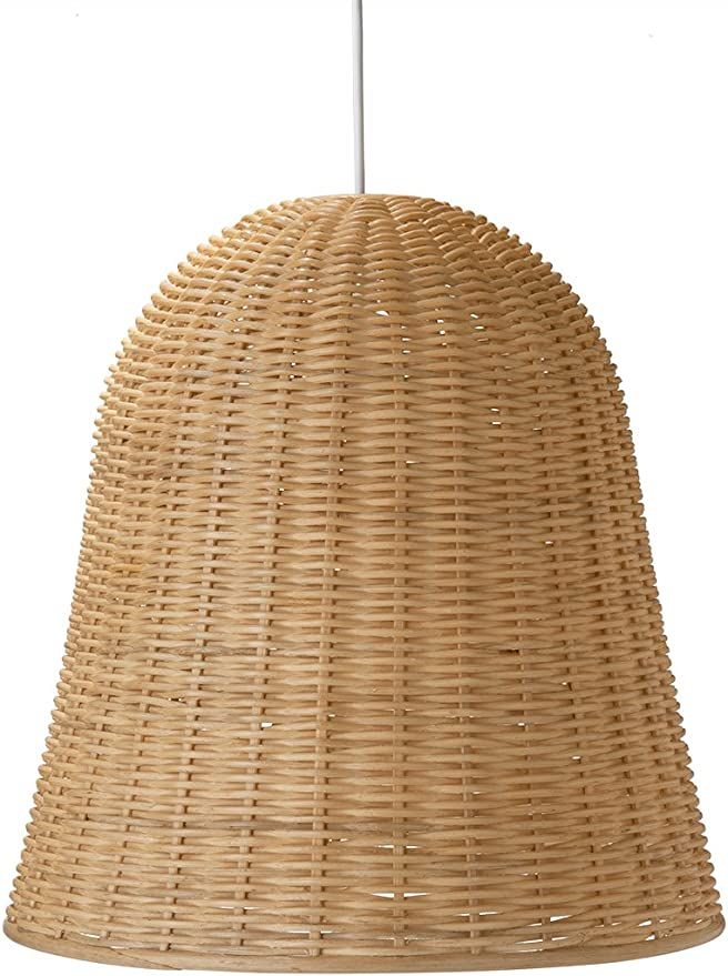 Kouboo 1050043 Wicker Bell Pendant Lamp, Natural | Amazon (US)