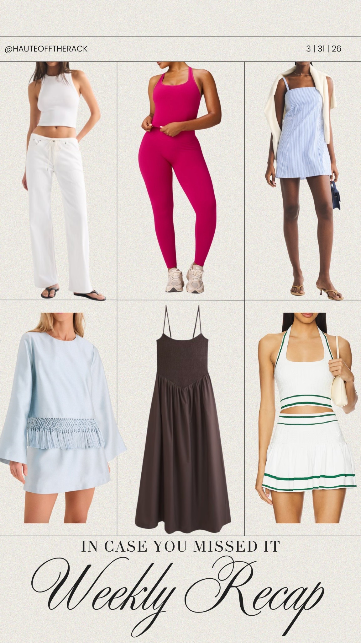 In case you missed it I reshared something’s you might have missed last week!

#abercrombie #activewear #matchingset #tennisoutfit #mididress #denim #jeans #easteroutfit #springoutfit

#LTKActive #LTKSeasonal #LTKSaleAlert
