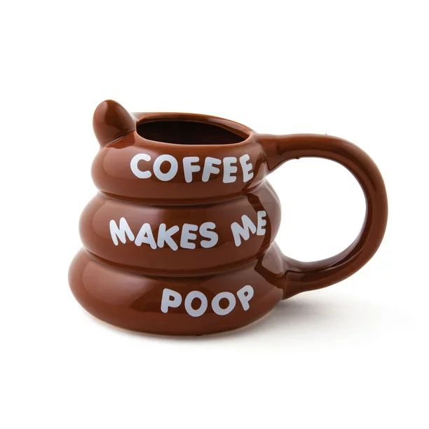 BigMouth Inc Coffee Makes Me Poop Mug, Funny Gag Gift, 14 oz Brown Ceramic Coffee Mug - Walmart.c... | Walmart (US)