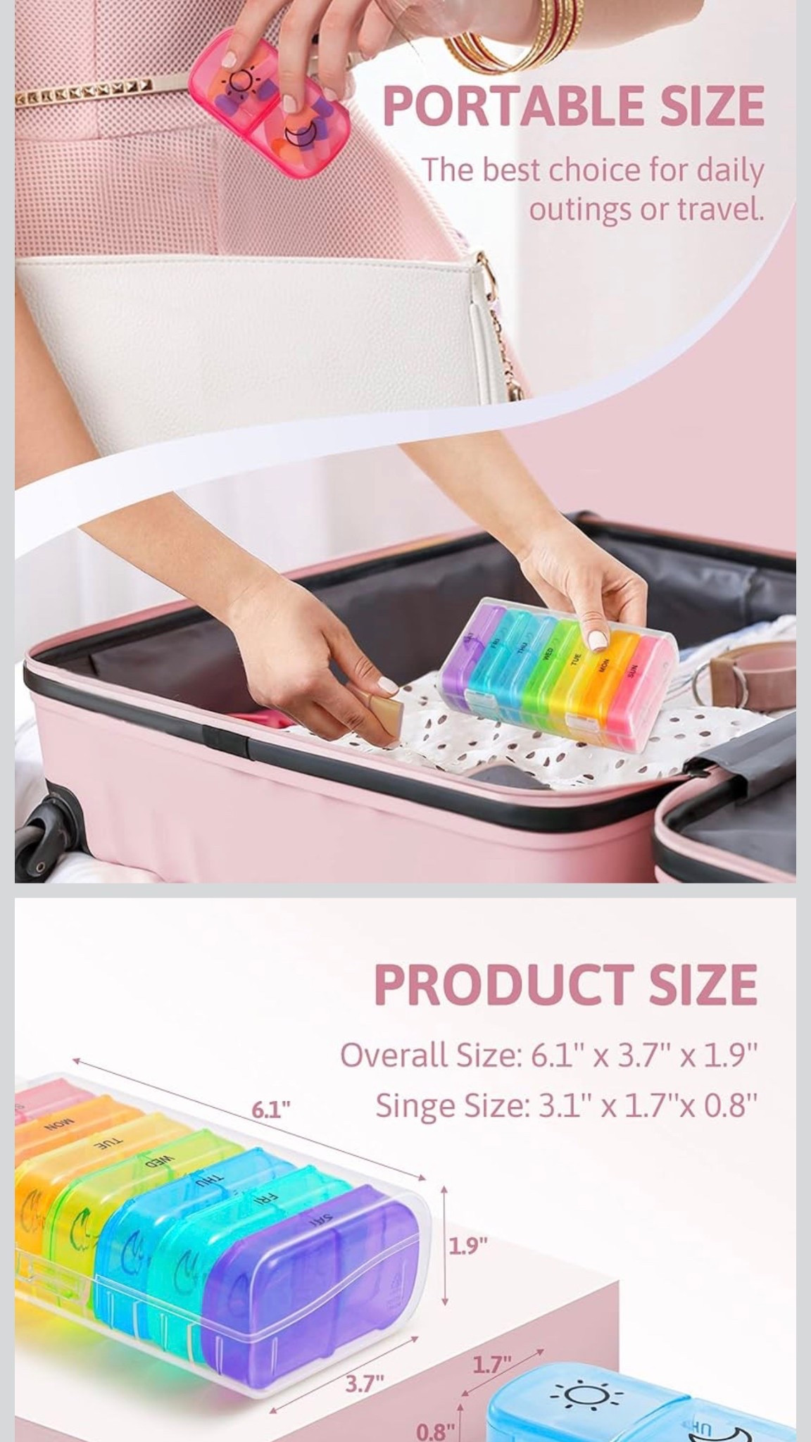 FEATY Weekly Pill Organizer 2 Times a Day with Same-Side Large Opening for Easy Filling & Retrieving, Color Tracking 7 Day AM PM Pill Box with Large BPA Free Pill Case for Vitamins, Fish Oils (Clear)
Amazon's Choice
#amazon #amazonfinds

#LTKSeasonal #LTKStyleTip #LTKFindsUnder100