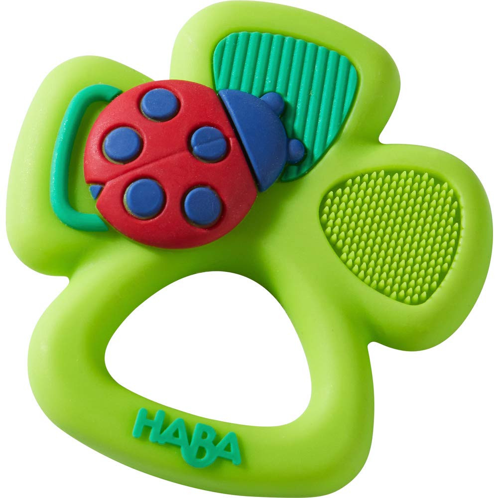 HABA Lucky Shamrock Safe Silicone Teether and Grasping Toy for Developmental and Sensory Play for... | Amazon (US)
