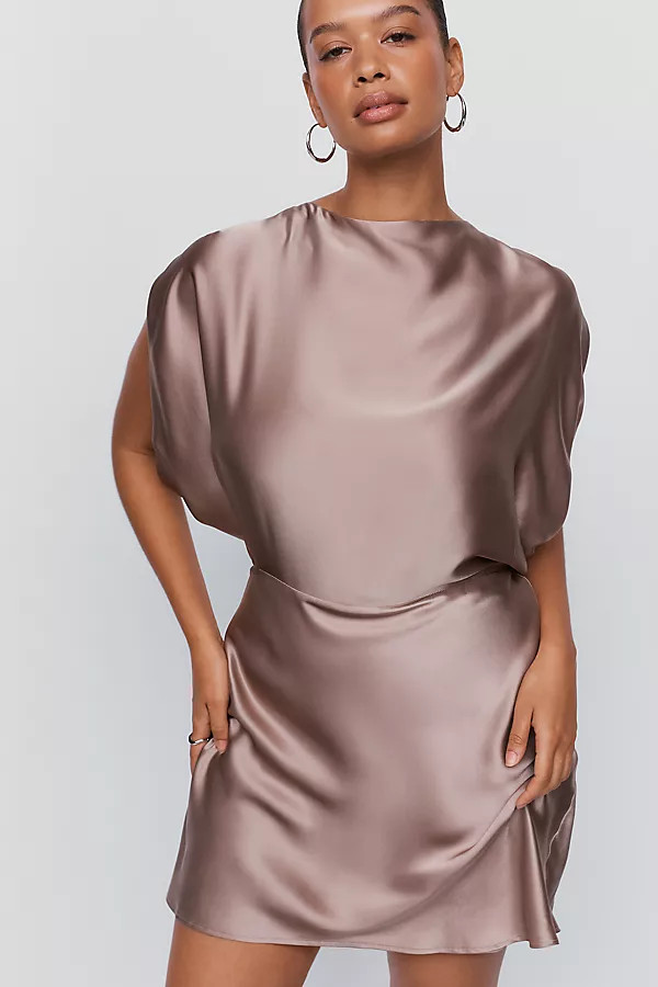 100% Silk Mini Dress | Anthropologie (US)