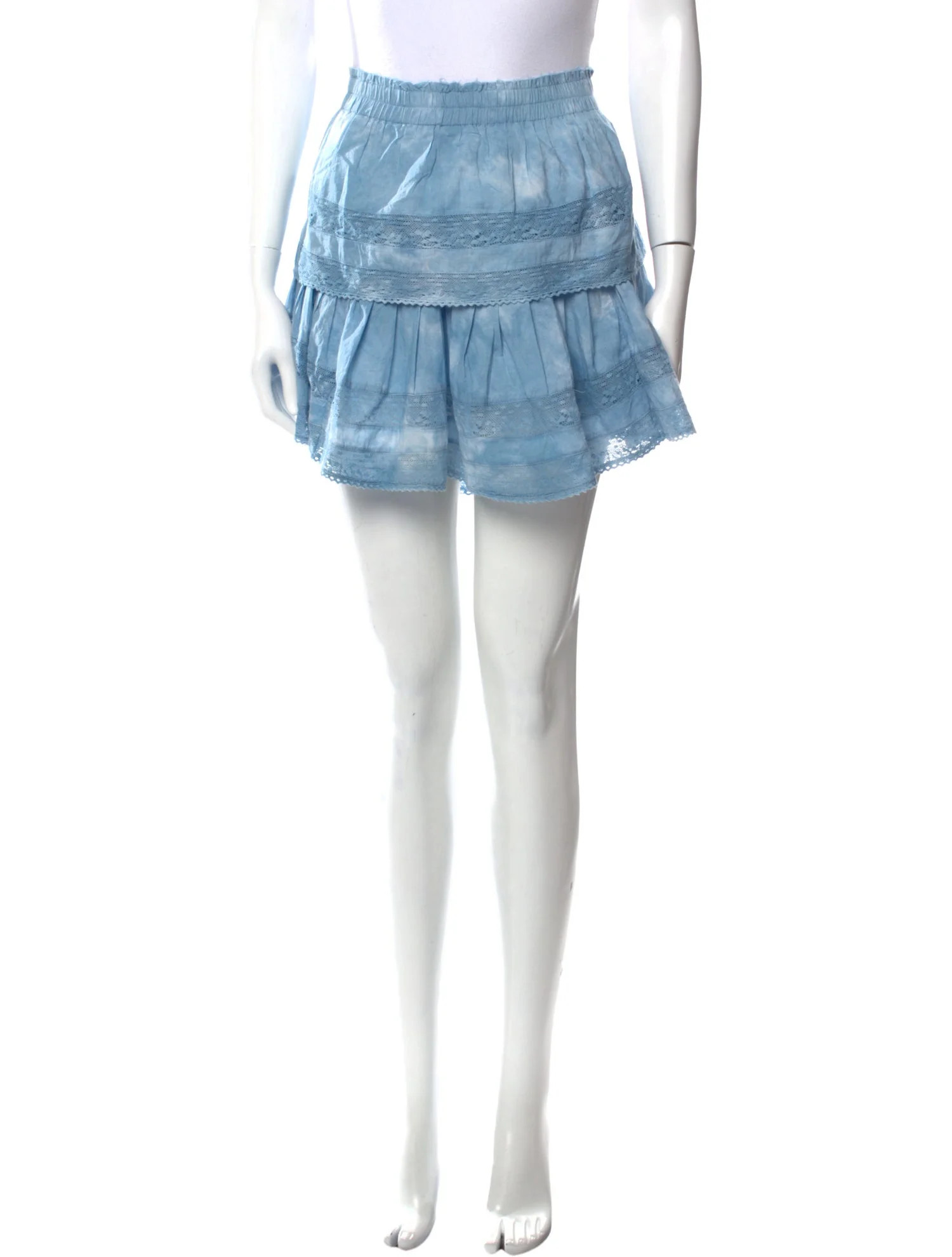 Lace Trim Embellishment Mini Skirt | The RealReal