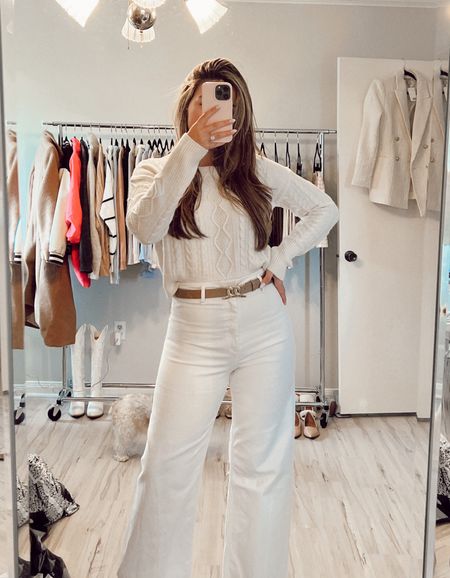 Winter white look
White sweater white cable knit sweater
Amazon find!

Jeans are Zara so I can’t link!

Workwear inspo
Office outfit work outfit 

#LTKunder100 #LTKunder50 #LTKworkwear