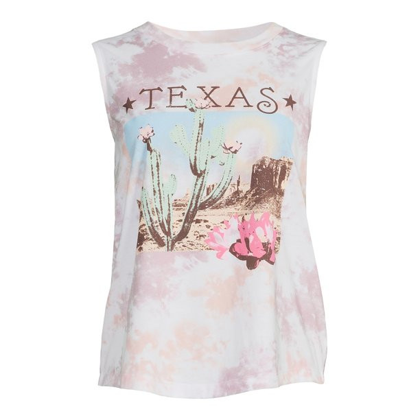 Time and Tru Women's Destination Graphic Print Tank Top | Walmart (US)