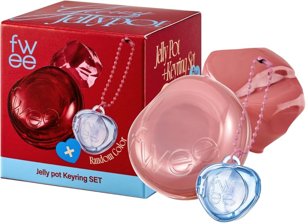 fwee Glowy Jelly Pot + Keychain SET | Dewy Jelly Lip & Blush Color, Tinted Glow Jelly Balm, Dewy ... | Amazon (US)