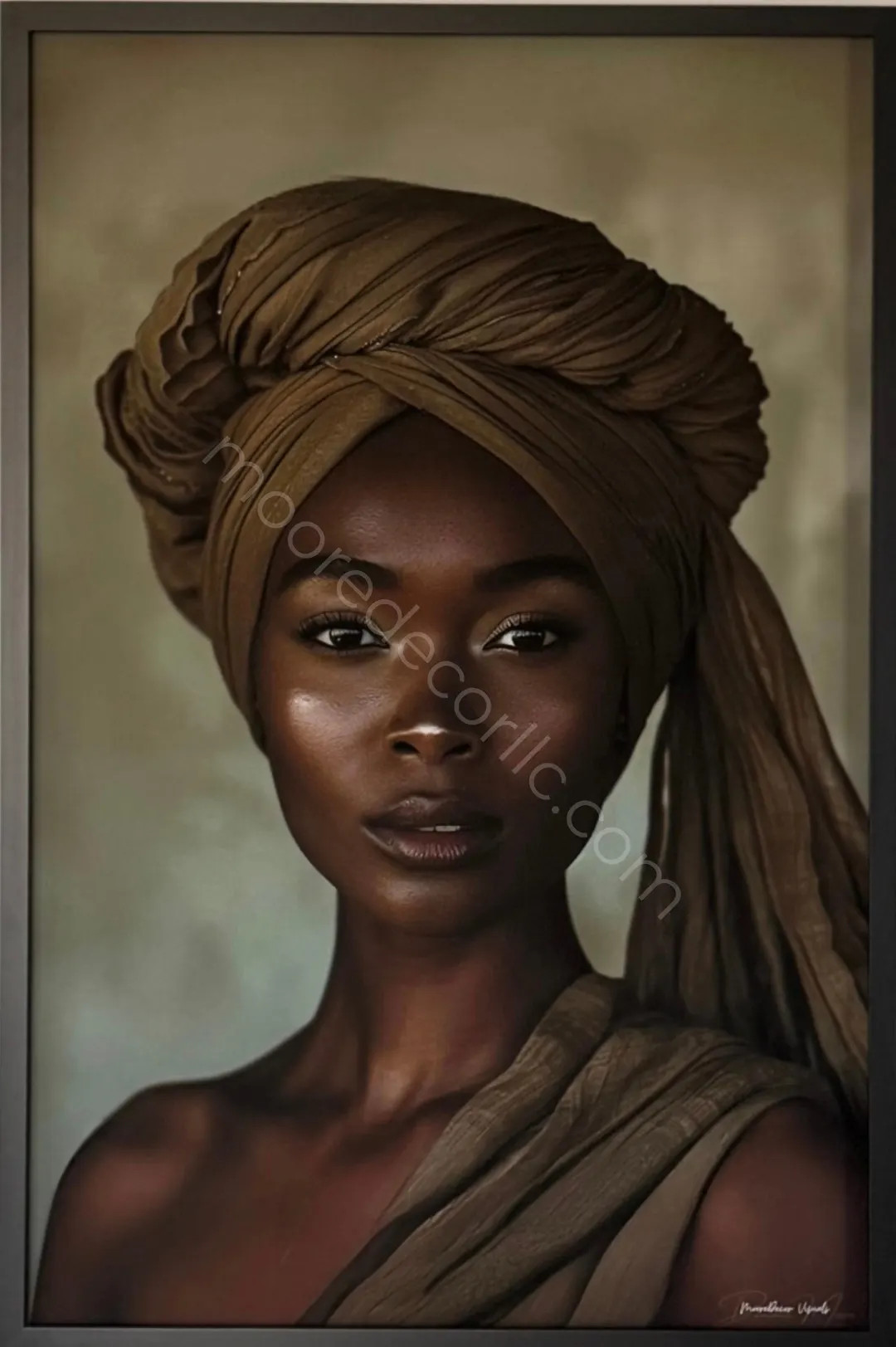 Afrocentric Portrait Print, Elegant Black Woman, Neutral Modern Wall Art - Etsy | Etsy (US)