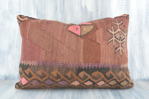 Kilim Pillow 16x24 Turkish Kilim Pillow Handwoven Sham | Etsy | Etsy (US)