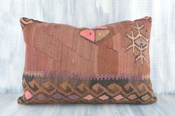 Kilim Pillow 16x24 Turkish Kilim Pillow Handwoven Sham | Etsy | Etsy (US)