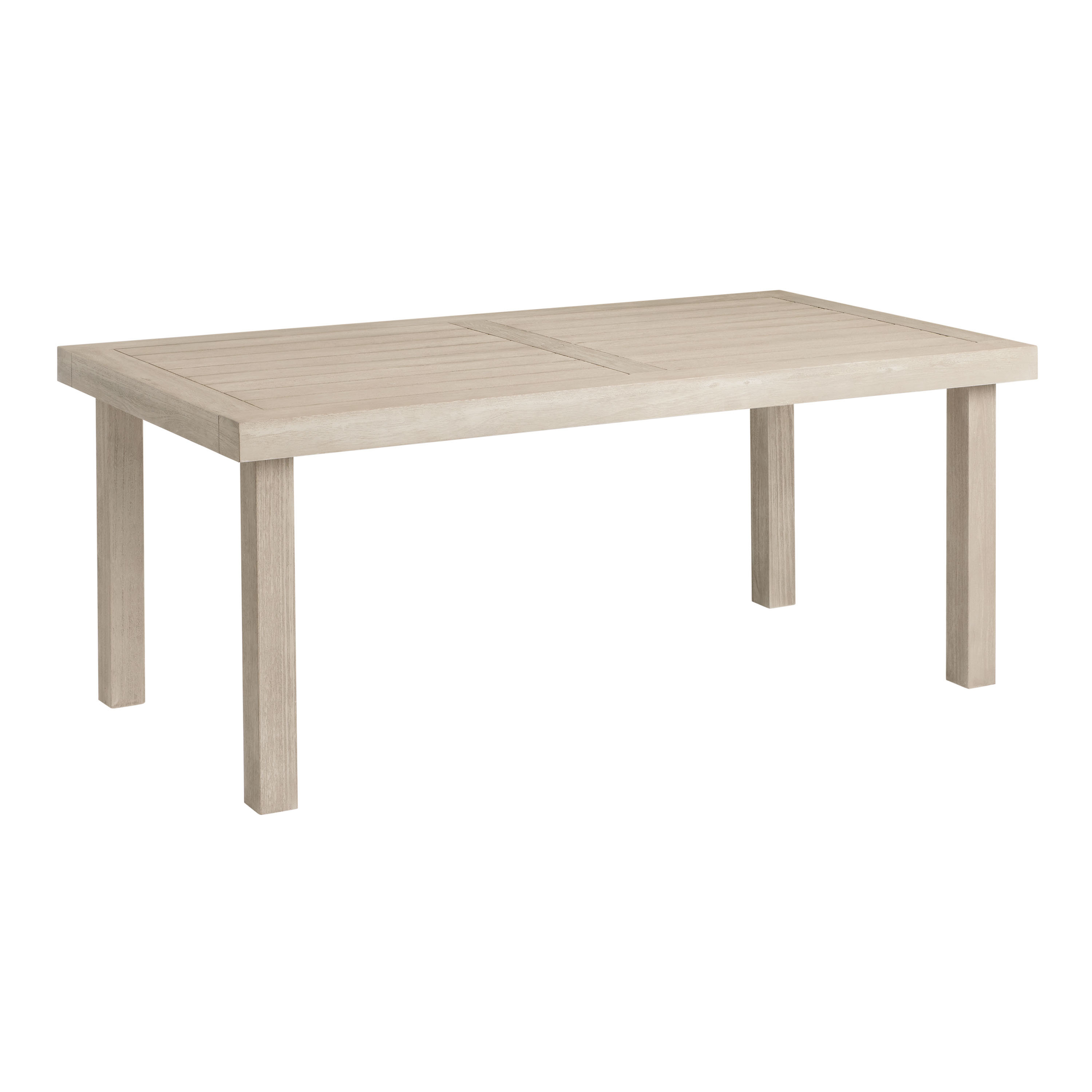 Mallorca Whitewash Eucalyptus Wood Outdoor Dining Table | World Market