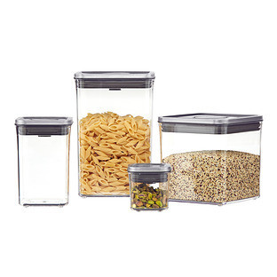 OXO® 2.8 qt. Short Big Square SteeL POP Container | The Container Store
