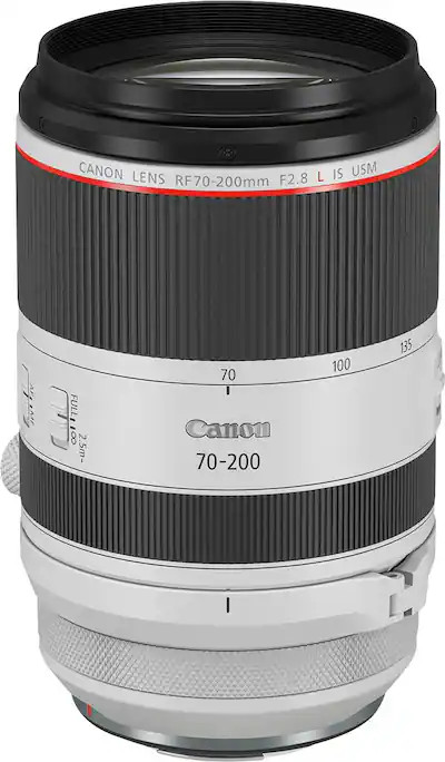 Canon - RF70-200mm F2.8L IS USM Telephoto Zoom Lens for EOS R-Series Cameras - White | Best Buy U.S.