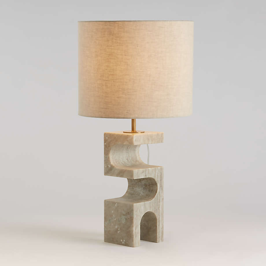 Boveda Stone Table Lamp + Reviews | Crate & Barrel | Crate & Barrel