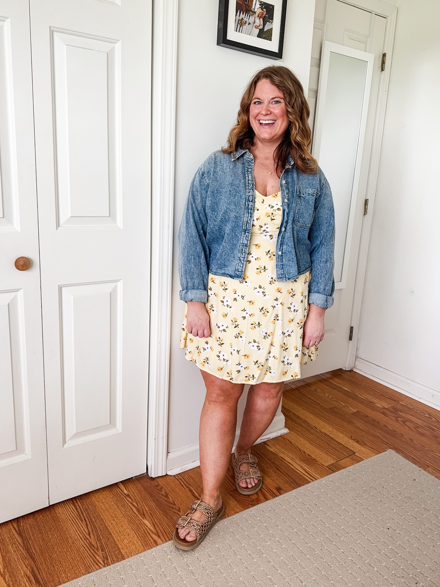 Butter yellow dress! Wearing a large in the dress.  Denim shirt is older so linked similar  

#LTKSeasonal #LTKSummerEdit #LTKMidsize
