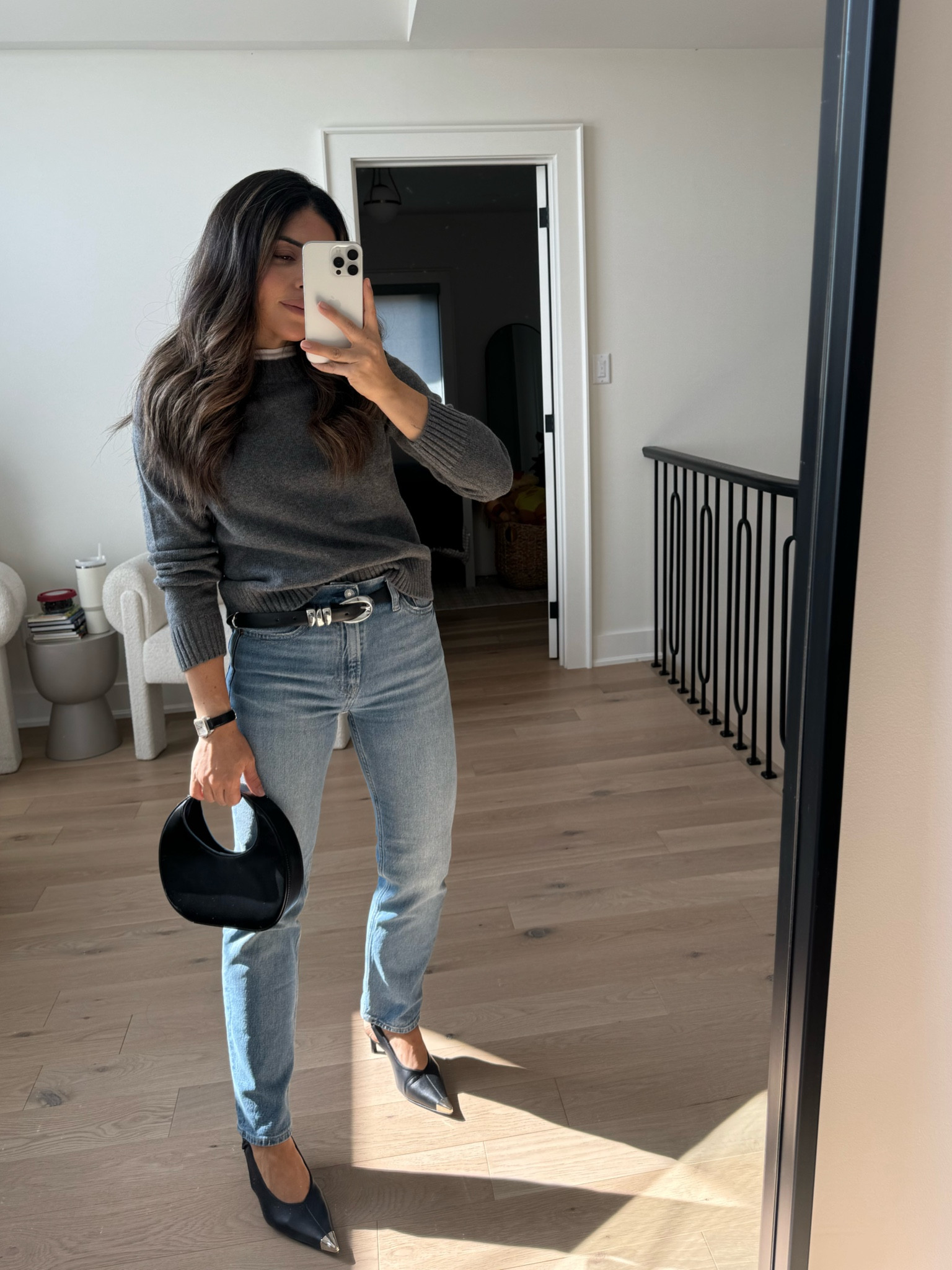 Size 25 petite in this denim 
XS petite in crew 

@gap
#ad #howyouweargap
#gapcanada

#LTKstyletip #FashionMonth #LTKcanada