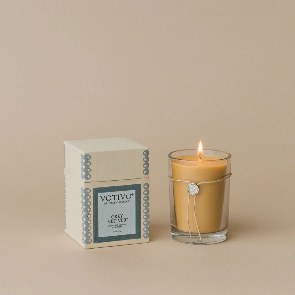 6.8oz Aromatic Candle-Grey Vetiver | Votivo