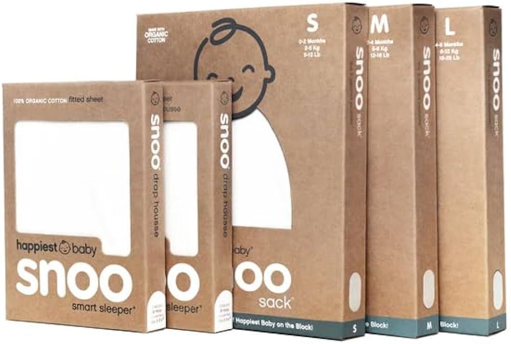 Happiest Baby The Big Bundle 100% Organic Cotton - Includes 3 SNOO Sacks and 2 SNOO Bassinet Fitt... | Amazon (US)