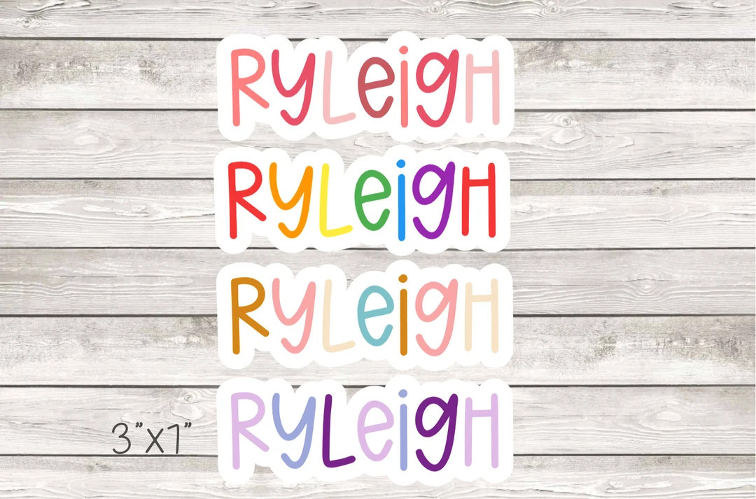 Personalized Girls Name Sticker, Custom Name Label for Water Bottle, Daycare, School, Girls Gift ... | Etsy (US)