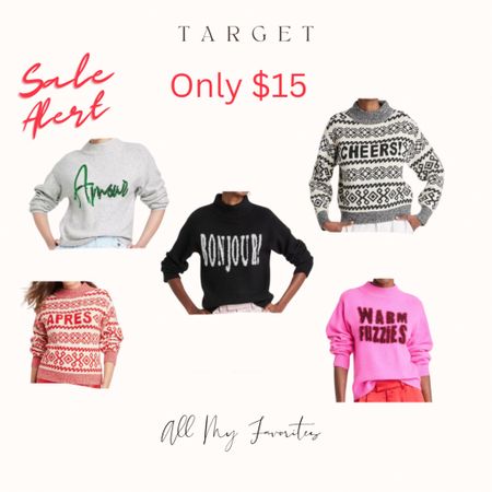 Sale  Alert!!!@target! ❤️ Graphic Cre Neck Sweaters only $15 right now!
Ltkunder50, ltkunder25, 

#LTKsalealert #LTKfindsunder50 #LTKover40