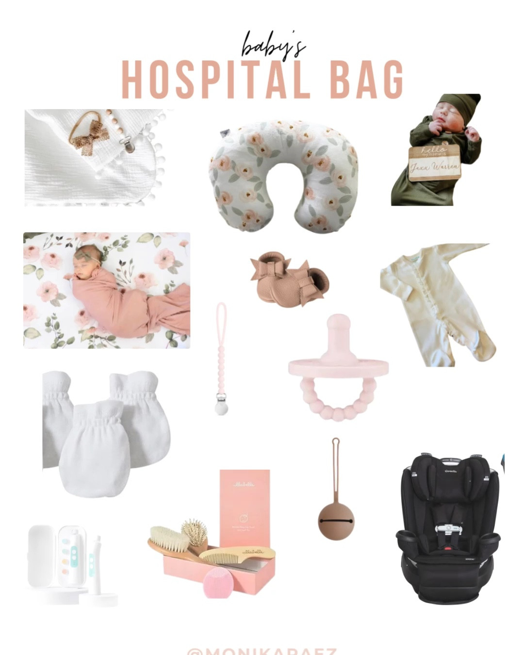 Hospital bag for baby. 
#delivery #newborn #pregnancy #baby #hospitalbag #newbaby #birth 

#LTKbump #LTKbaby