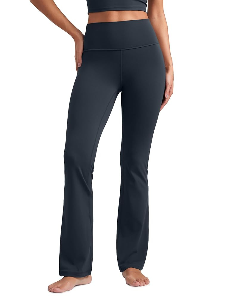CRZ YOGA Women's Butterluxe Flared Leggings - 29"/31"/32"/33" High Waist Bootleg Trousers Bootcut... | Amazon (UK)