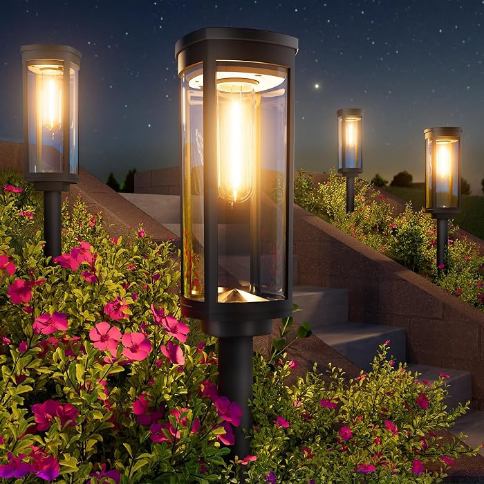 For pathways and landscapes, Solar Landscape Lighting Waterproof pair auto on/off with 11\u201324... | Amazon (US)