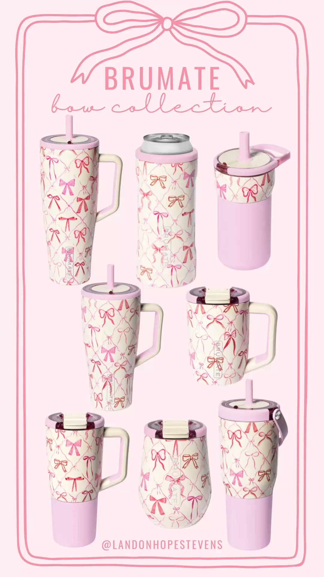 Brumate’s new bow collection is STUNNING 🎀 I ordered the 40oz, leap, and hopsulator! The BEST cups/tumblers ever!

Tumbler / Brumate / 40oz tumbler / gift ideas / 

#LTKFamily #LTKFindsUnder50 #LTKTravel