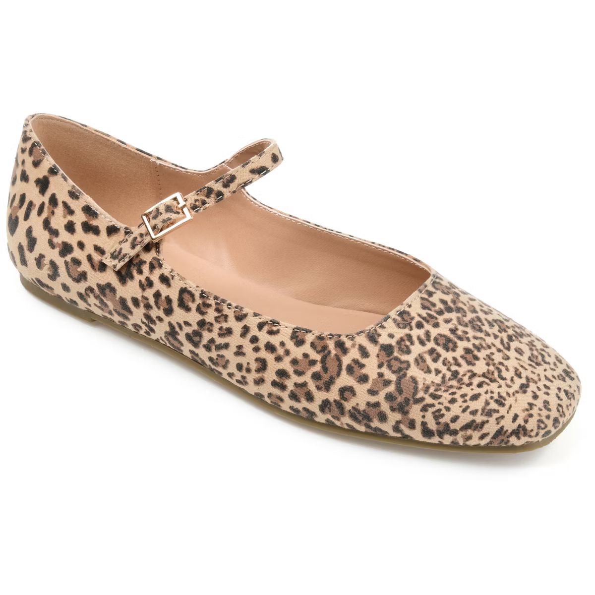 Journee Womens Carrie Buckle Square Toe Mary Jane Flats | Target