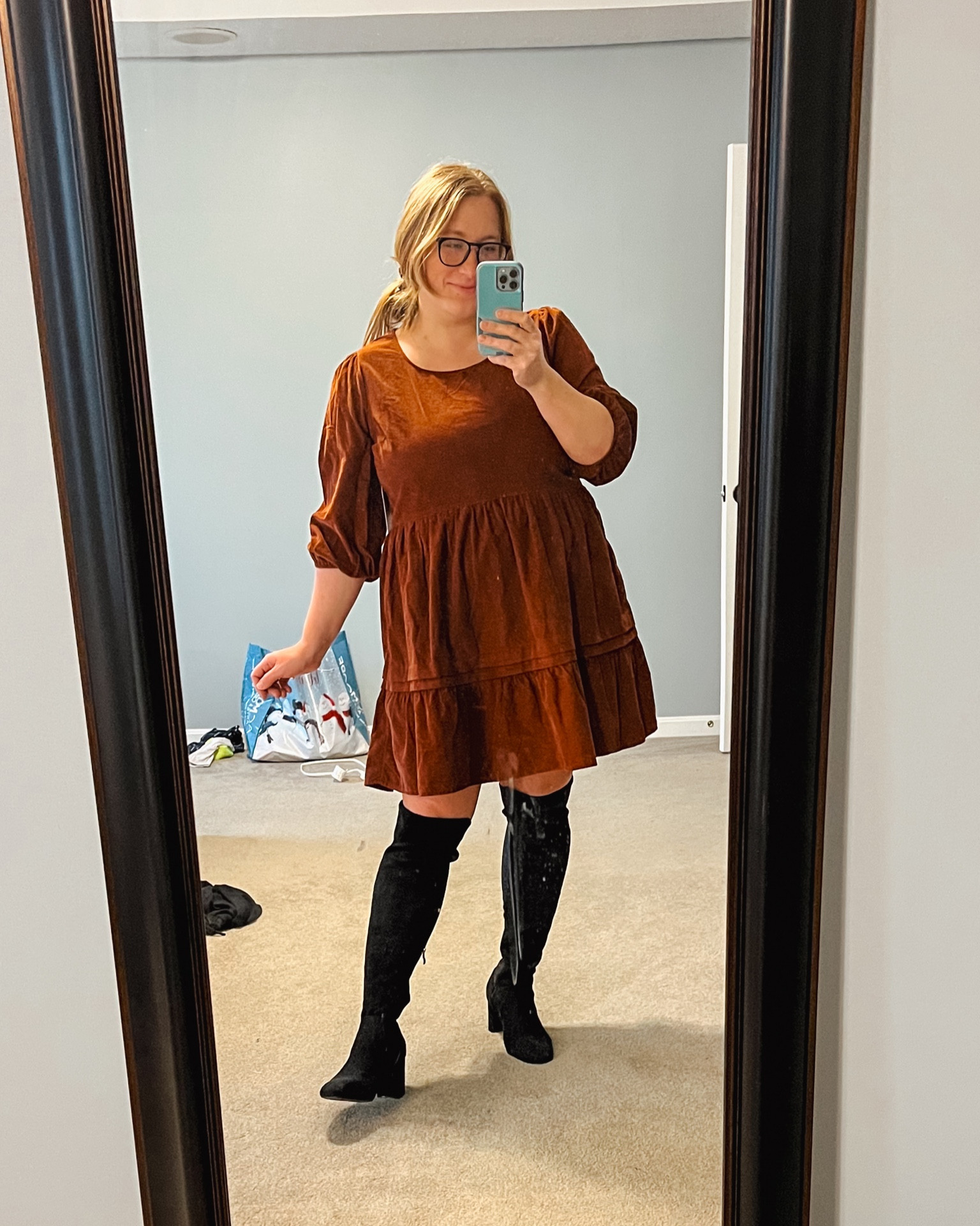 Thanksgiving Outfit | Thanksgiving dress | fall ootd | Walmart find | Walmart fashion | 