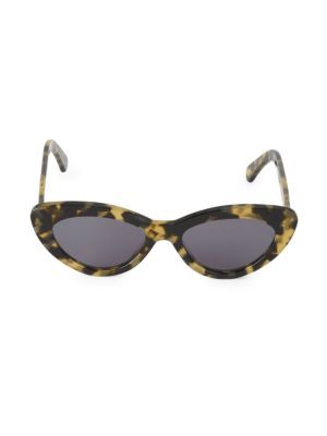 53MM Pamela Tortoise Cat Eye Sunglasses | Saks Fifth Avenue