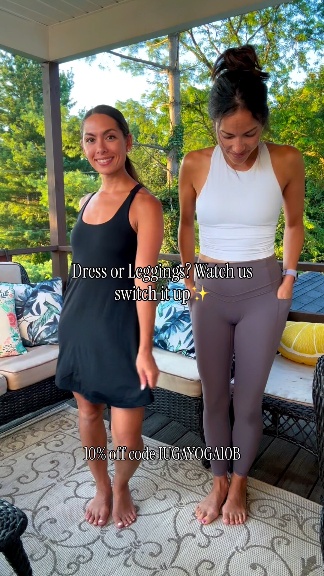 Dress or Leggings?
10% off code IUGAYOGA10B

Sharing our favorite momlife looks with you🫶🏽from @iugayoga_us

Tennis Dress with built in shorts and bra✨
LuLu Dupes compression leggings with tummy control✨

🌸Follow us @whatthesisterslove to receive links💌 
✨

Comment SISTERS for link
Or copy this link in browser

https://linktr.ee/whatthesisterssay

——
💕We’re so glad you’re here

We love sharing: athliesure, Amazon finds, mom hacks, church outfits, easy outfits for busy moms, self care, casual mom style, summer outfit, summer style, women’s wellness finds, activewear, sets, date night looks, toddler mom style, dresses, mom lifestyle, ootd, petite style, mom bags, style tips,

#LTKActive #LTKFindsUnder50 #LTKStyleTip