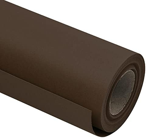 RUSPEPA 30"x 393"(32.8') Chocolate Brown Kraft Wrapping Paper Large Jumbo Roll, Recyclable Art Gi... | Amazon (US)