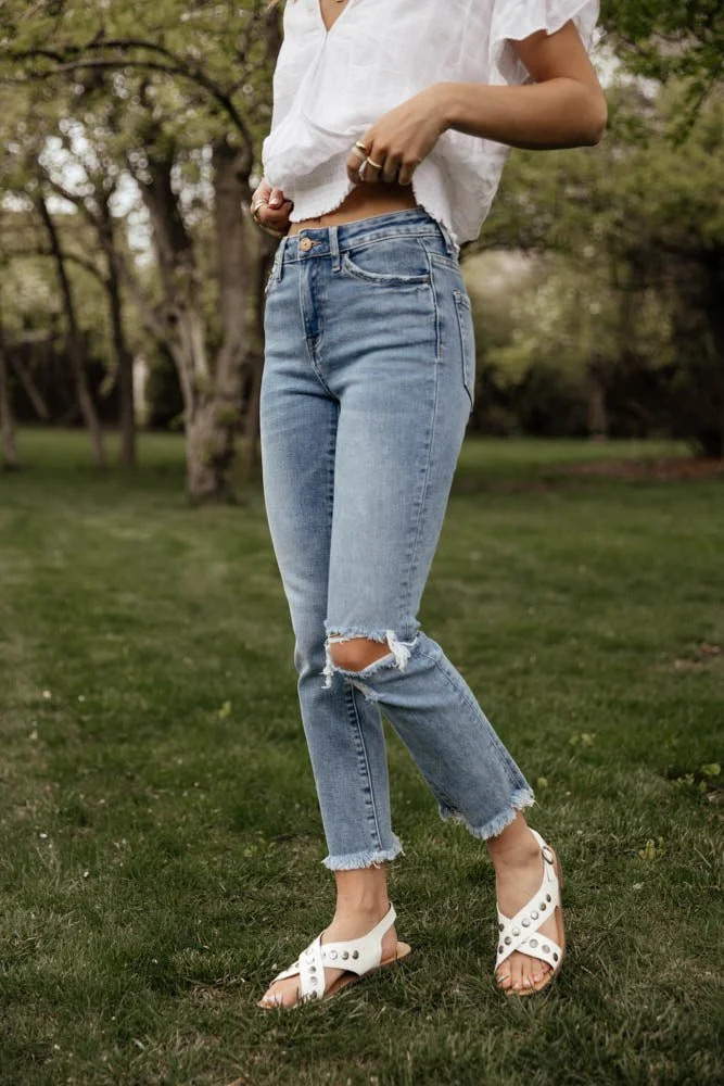 Vervet Jeanne Distressed Jeans - böhme | Böhme US