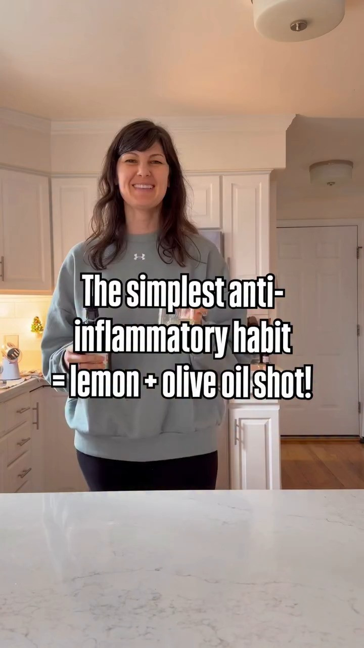 Anti-inflammatory shot
Lemon and Olive Oil on an empty stomach 

 #LTKmorningroutine #LTKselfcare #LTKOver40
