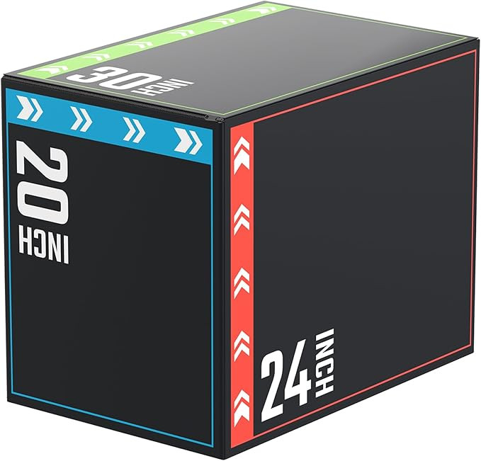 papababe 3-in-1 Plyometric Jump Box Workout Equipment, Box Jumps for Home Gym, Trainer with Anti ... | Amazon (US)