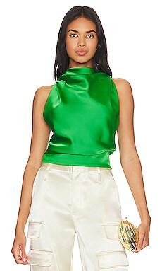L'Academie Lotus Top in Jewel Green from Revolve.com | Revolve Clothing (Global)