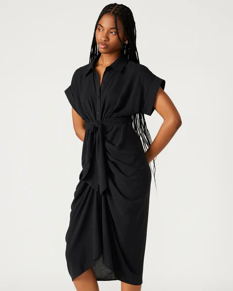 TORI KNIT DRESS BLACK | Steve Madden (US)