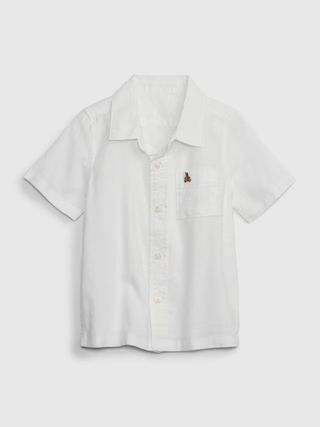 Toddler Linen-Cotton Oxford Shirt | Gap (US)