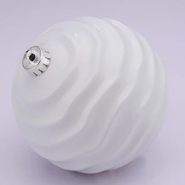 White Wavy Jumbo Shatterproof Christmas Ornament, 5.83 in, by Holiday Time - Walmart.com | Walmart (US)